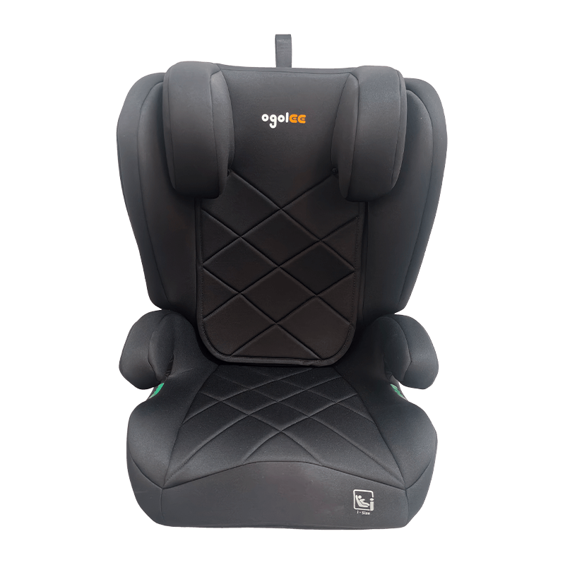 OG303B s autosedačkou ISOFIX, skupina 2 3 autosedačka, posilovací skládací, černá s reliéfem